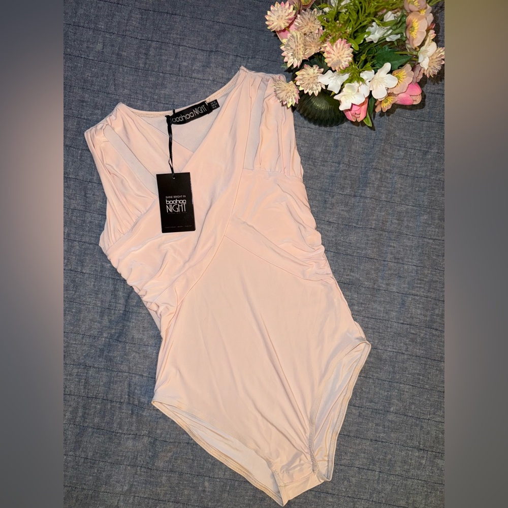 Boohoo nights wrap bodysuit